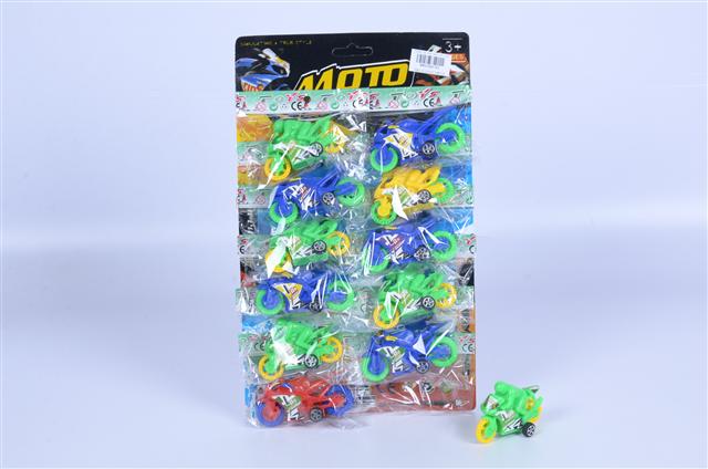 mkh364752 pullback motor 吊板12只实色回力摩托车 mktoys,美佳玩具